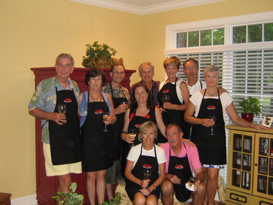 Gourmet Dinner Group Strikes A Pose T-Shirt Photo
