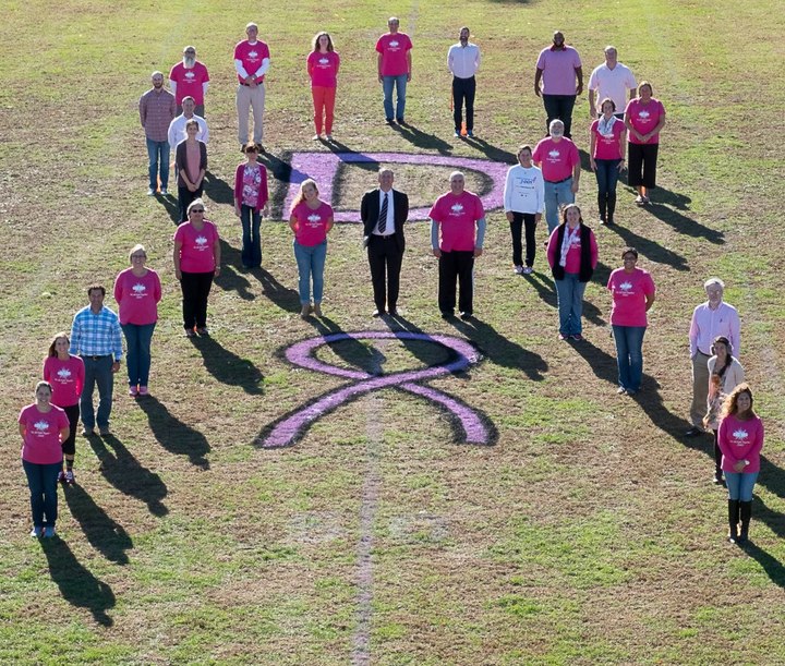 Dickinson High School Breast Cancer Awareness T-Shirt Photo