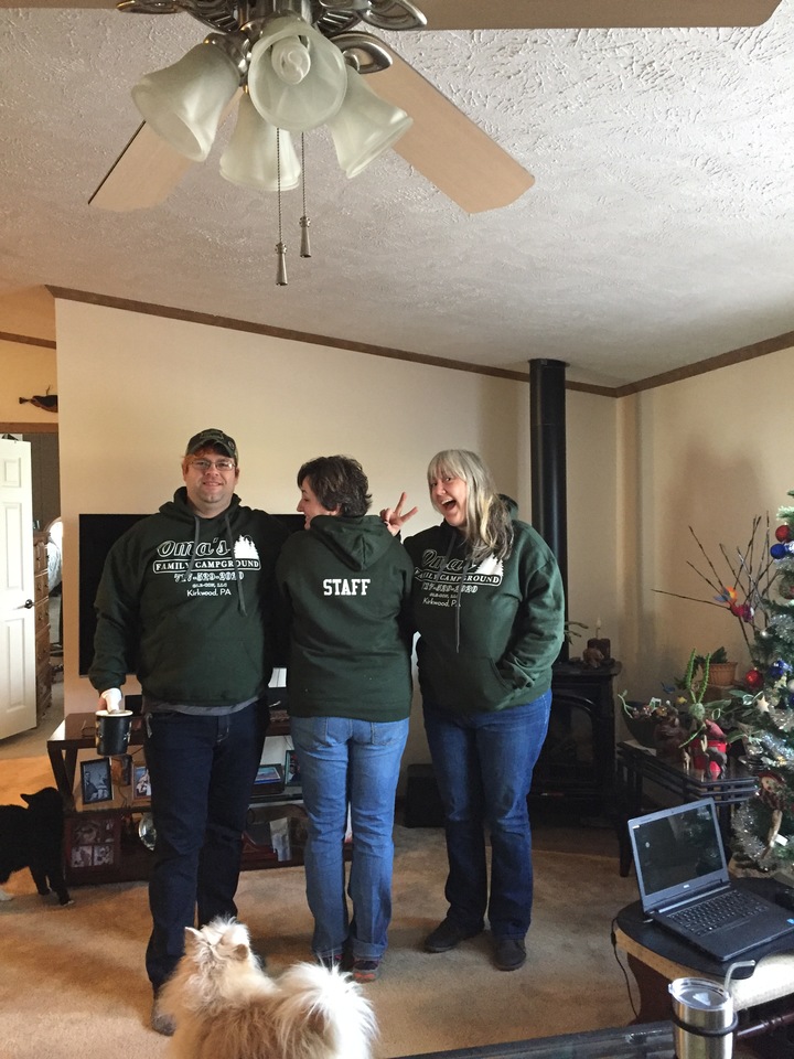 Oma's Staff Show Off Their Hoodies T-Shirt Photo