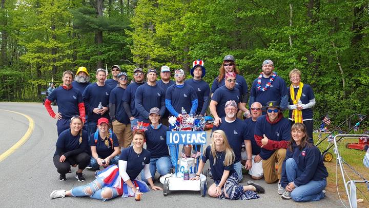 Old Orchard Beach Lawn Mower Drill Team 2017 T-Shirt Photo