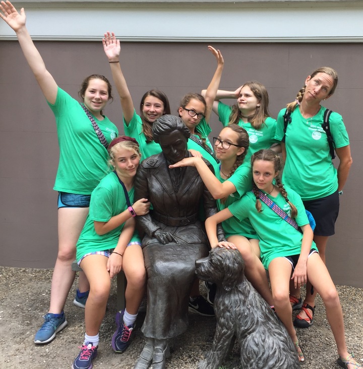 Girl Scouts With Founder Juliette Low T-Shirt Photo