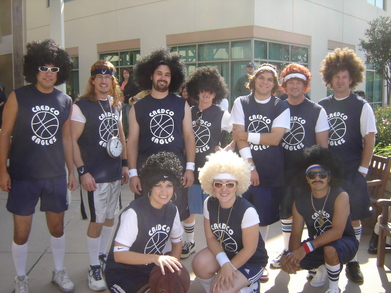 The 70s Credco Basketball Team Hoops It Up For Halloween! T-Shirt Photo