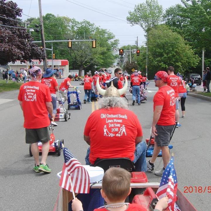 Old Orchard Beach Lawn Mower Drill Team 2018 T-Shirt Photo