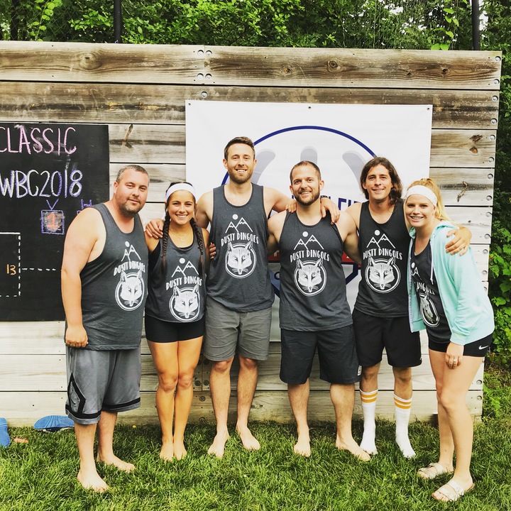 Dusty Dingoes Wiffleball Team T-Shirt Photo