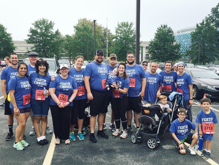 Fightin' Finnskis Take On The Nemours 5k T-Shirt Photo