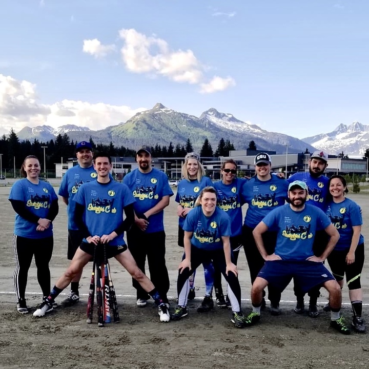 Swingers Club Softball T-Shirt Photo