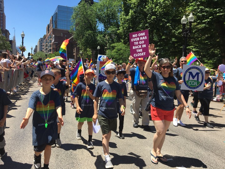 Custom T-Shirts for Ethos Marches At The 2019 Boston Pride Parade
