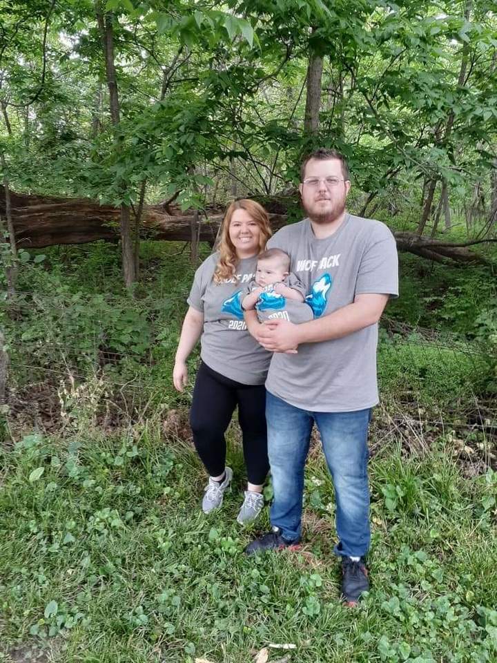 College Seniors Of 2020, Family Of 3. T-Shirt Photo