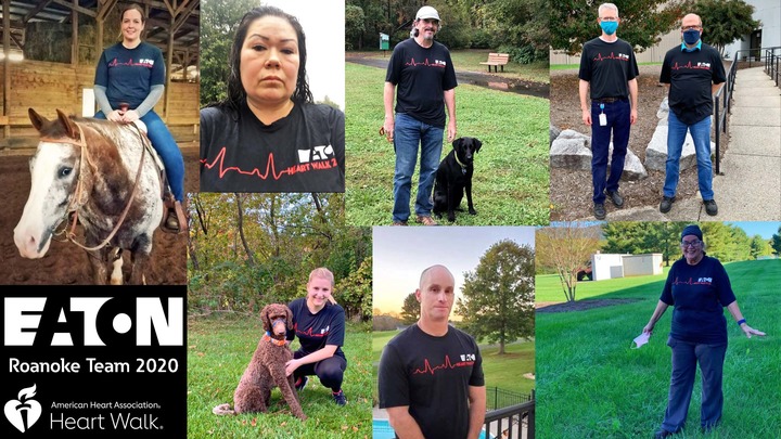 Eaton Roanoke Heart Walk Team 2020 T-Shirt Photo