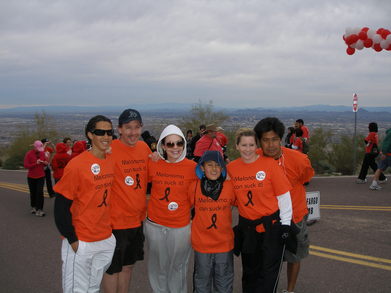 Climb To Conquer Cancer T-Shirt Photo