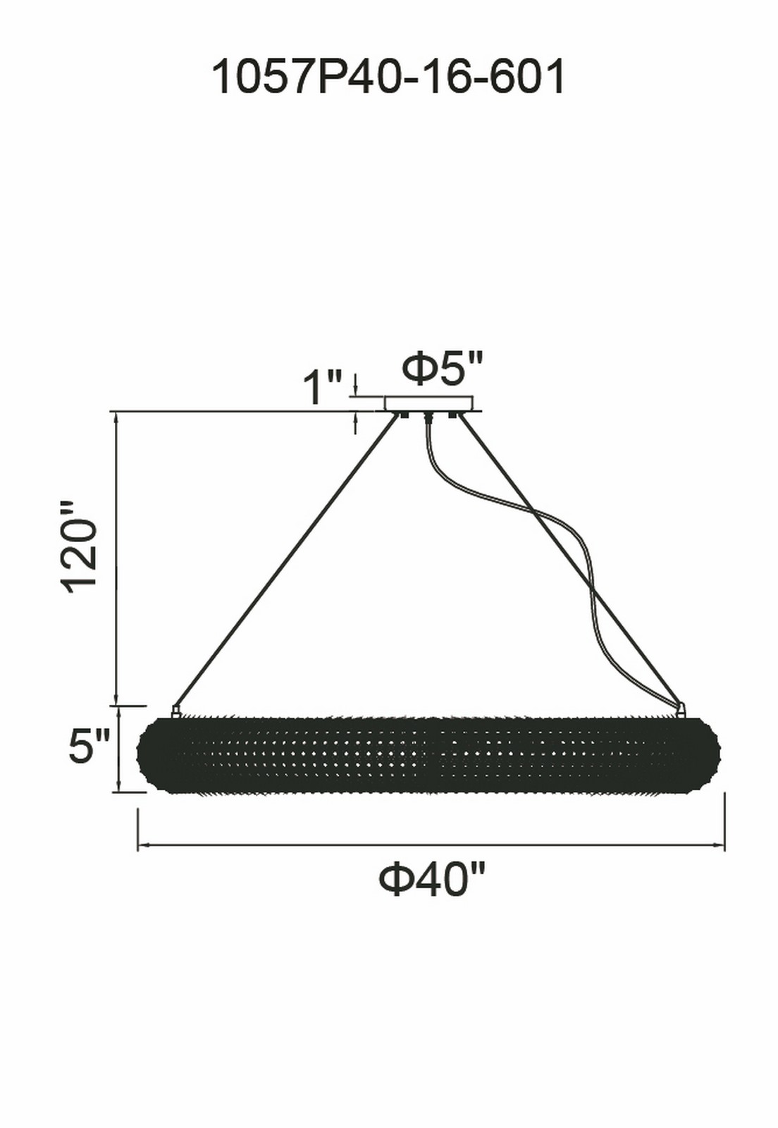 CWI Lighting Veronique 16 Light Chandelier With Chrome Finish Model: 1057P40-16-601 Line Drawing