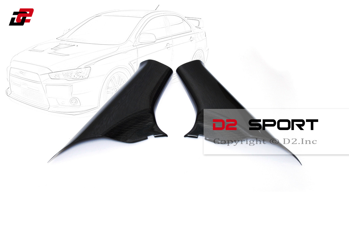 Carbon Fiber A Pillar Pod Cover for Mitsubishi Evolution X EVO 10 LHD