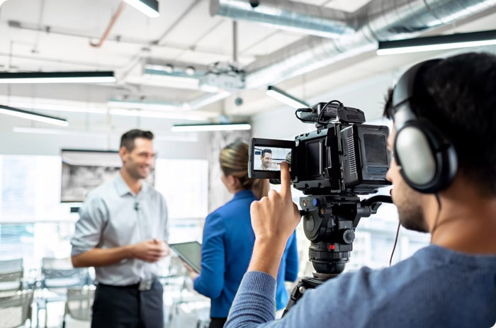 testimonial: Pro team filming a project