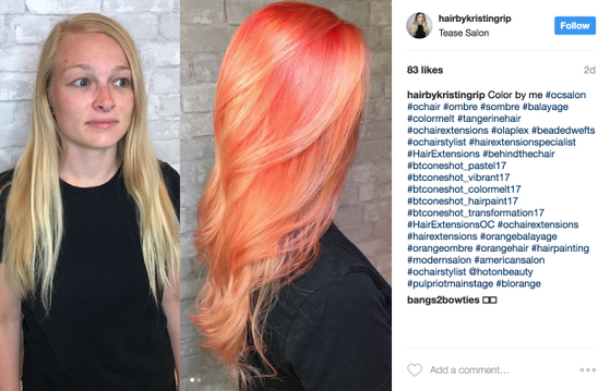 Tangerine Hair Is The Latest Beauty Trend And It S Basically Just