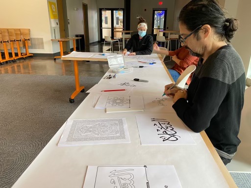 Artist educates city residents about Arabic community with calligraphy workshop - Vimarsana News