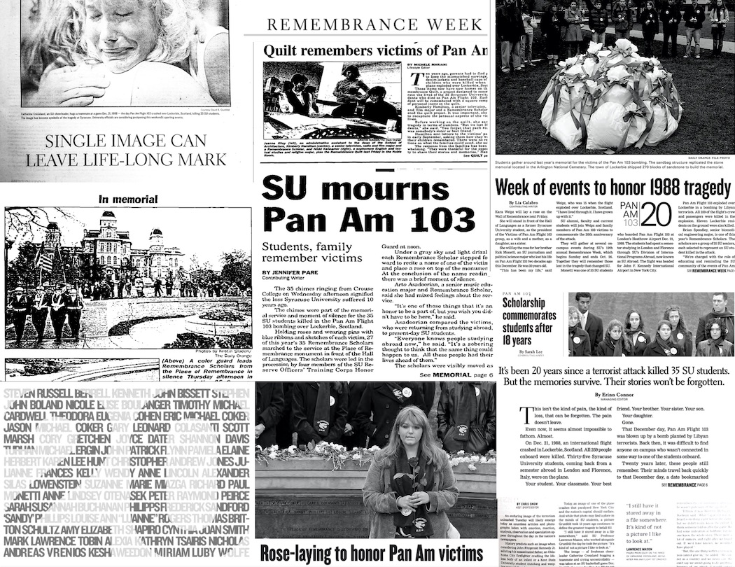 Remembrance Scholars explore archives to connect with Pan Am Flight 103 victims - Vimarsana News