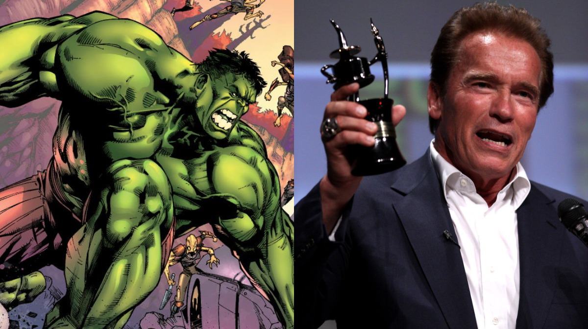 Arnold Schwarzenegger fue rechazado para ser Hulk por baja estatura