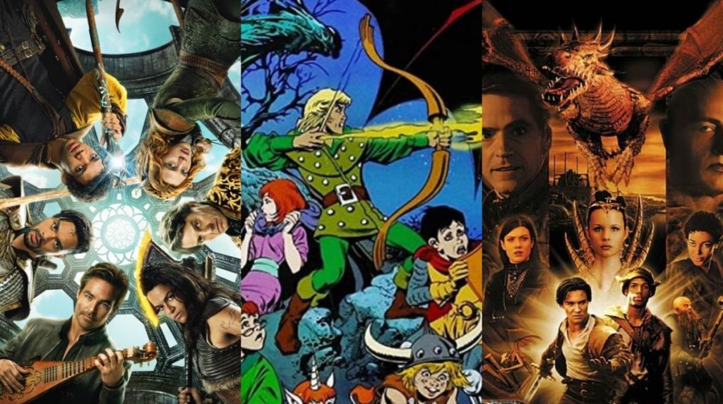 Las diferentes versiones de Calabozos y Dragones en cine y televisión