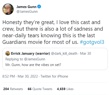 ¿Cuál es la duración de Guardians of the Galaxy Vol. 3?