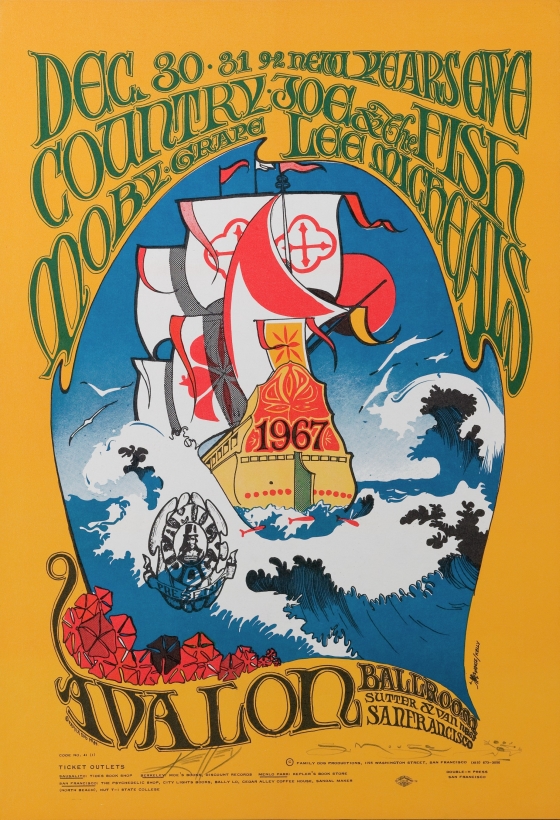 New Year's; Country Joe and the Fish, Lee Michaels, and Moby Grape