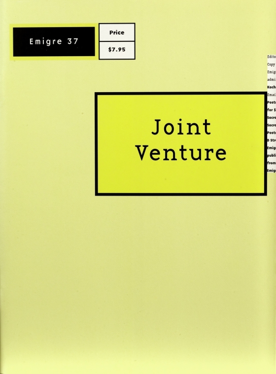 アート・デザイン・音楽 Emigre 37 Joint Venture Emigre 37: Joint Venture | Denver Art Museum