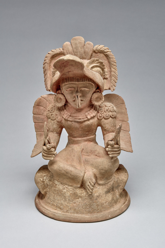 Incense Burner Lid with Female Figure | Denver Art Museum