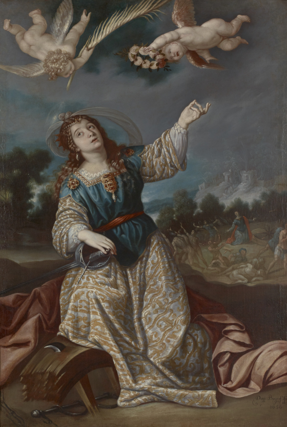 Chantal de Burguet エナメル画 アンティーク 絵画 Saint Catherine of Alexandria | Denver Art Museum