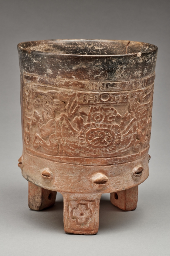 Tripod Vessel with Emergence of God N as Turtle Earth | Denver Art