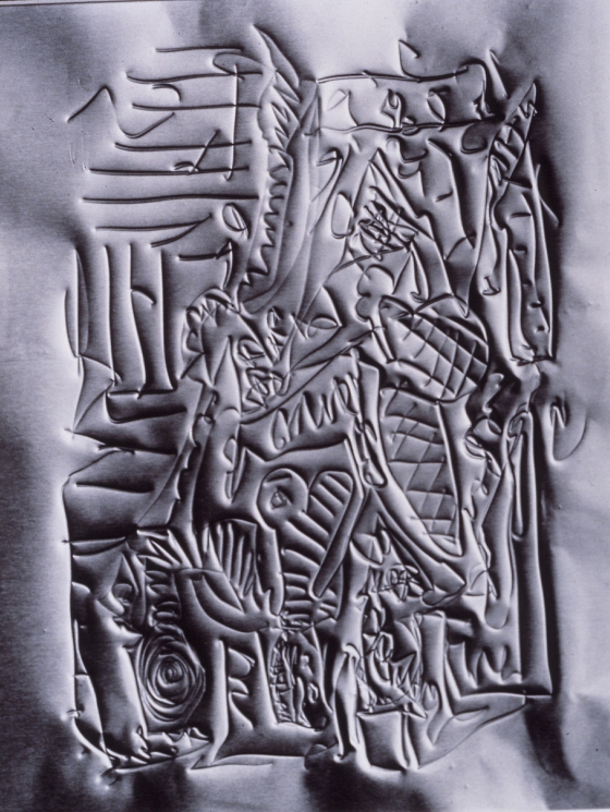 Drawing on Foil by Frederick Sommer