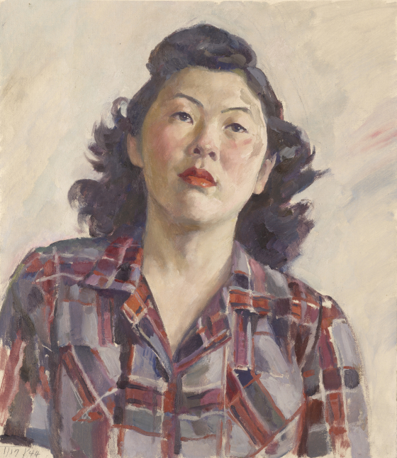 「絵画」作者yama Untitled (Amache portrait) | Denver Art Museum