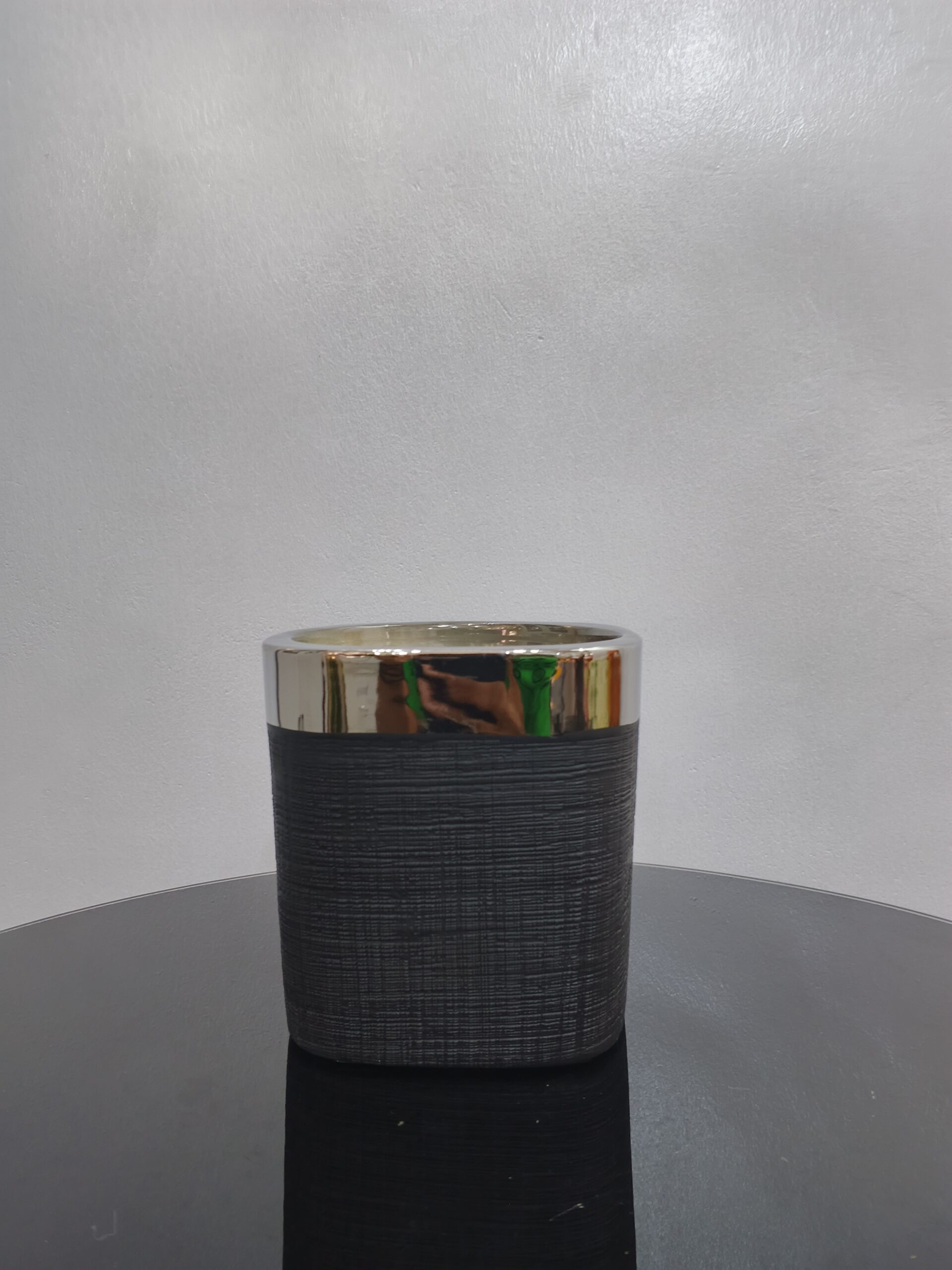 BROWN GOLD MATT CUBE VASE 4744 - Image 3