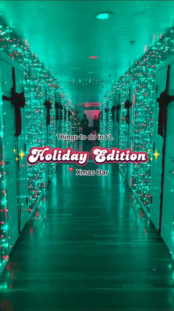 Things to do in FL ✨Holiday Edition✨ Pt. 2 Xmas Bar 📍St. Pete, FL. You have to check this bar out! Perfect for a girls night out or even a date night! Also a great way to get into the holiday spirit 🎄✨! 

📍260 First Ave N Saint Petersburg, FL 3370