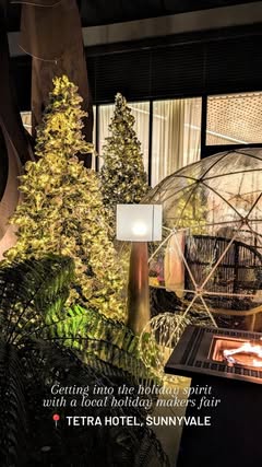 came for the holiday makers fair but stayed for the festive vibes ✨ @tetrahotelsv & @achotelmoffettpark hosted their annual holiday popup market this week featuring dozens of local artists & makers, from baked goods to jewelery, toys, candles, plants