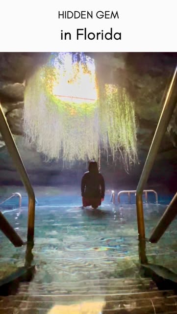 HIDDEN GEM IN FLORIDA ☀️ 

📌 Save for your next Florida escape! 

The Devil’s Den Prehistoric Spring (@devilsdenspring) is a hidden gem 30 minutes from Gainesville. This prehistoric spring is over 33 million years old. The water stays a constant 72°