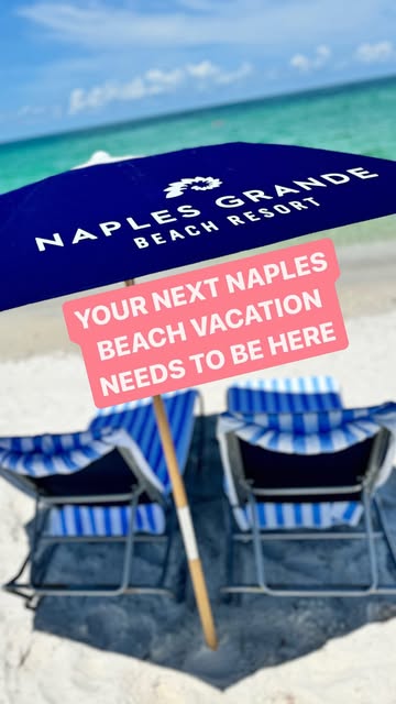 YOUR NAPLES BEACH VACATION ⬇️

… needs to be at @naplesgranderesort 😍

I am ✨LOVING✨our stay for SO 👏 MANY 👏 REASONS 👏

Allow me to explain 😎

👉 A pristine beach is a walk (or golf cart ride away!). We saw sea turtle nests AND a manatee swam ri