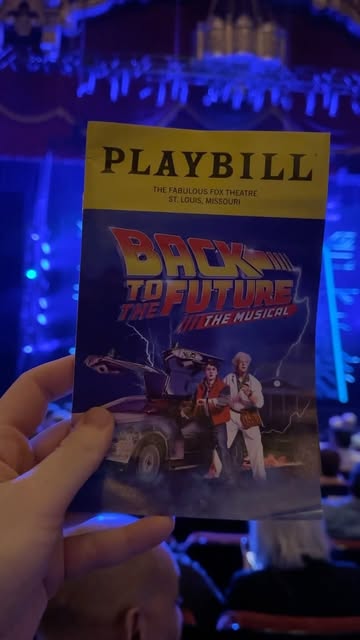 Let’s just discuss the production for ☝️ second… You know the last scene where the car takes off? Imagine seeing that in real time… woah 🤯 Such a fun first time at the @foxtheatrestl I cannot wait to experience going here during Christmas time, it’s