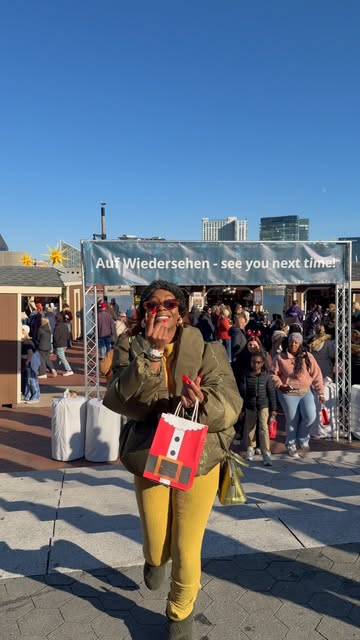 Date day that ends in jingling bells and warm wine under the lights? 

Yes, please. 🎄✨ Even with Santa playing in my face , Christmas Village in Baltimore brought the German holiday glam—from bratwurst and handmade ornaments to vinyl, whiskey, and t