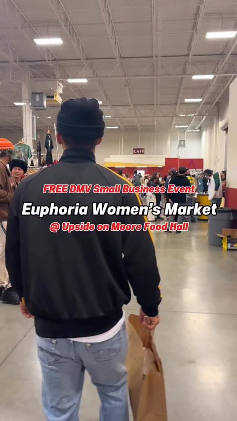 Shop DMV Small Busineses @euphoriawomensmarket 🩷
•
Saturday, January 17th 11am-4pm 🗓️ 
Hosted inside a food hall 🤤
📍 Upside on Moore (1700 N Moore St. Floor M2 Arlington, VA)
Food and music <3 
•
•
Vendors: 
@shop.renemichelle 
@juicyvintage 
 @b
