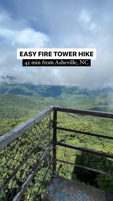 Just a 45 minute drive from Asheville on the Blue Ridge Parkway to this gorgeous fire tower with incredible views of the Blue Ridge Mountains! 😍

👉 Comment INFO and I’ll send you the AllTrails map!

📍 Fryingpan Mountain Lookout Tower
🥾 1.5 miles 