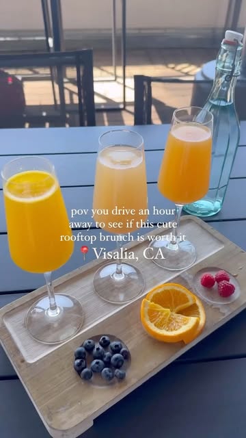 and it was 🍳 

📍Location: the rooftop of @thedarlingvisalia at the @elderwoodvisalia 🍸

I love a good rooftop brunch and I’m not exaggerating when I say this is one of (if not THE BEST) French toast I’ve ever had🤍

👉🏻follow me @MyahSalinas for 