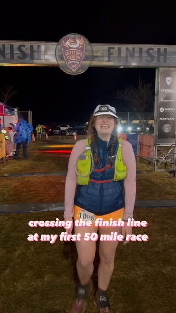 I ran 50 miles, y’all!!!! 😭🏃‍♀️🥹💪

Yesterday there was an unexpected downpour almost the entire time, creating an insanely cold & brutal course that was allllll mud & sand practically the entire time 🥵🫠 it was not the race I was expecting, but 