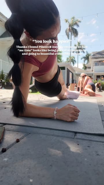 Thanks for noticing🤭💕

I’ve been wanting to go to a pop up Pilates event for months but my schedule just wasn’t aligning until today! (Hence all the Pilates content today, I was just so excited 😝) 

So grateful to have found this community at the 