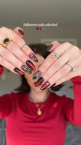 vampy halloween nails unlocked 🖤🩸⛓️

devil’s eye set by @ersanails — code ERSAXCLD gets you 15% off! 

halloween is almost here, save this for your nail appointment✨

#halloweennailart #halloweennailinspo #halloweennails #nailtransition #3dnailsart