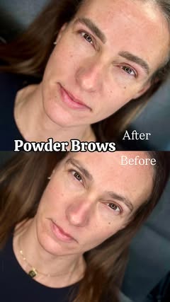 I finally did it… and I’m OBSESSED! I recently got powder brows from Sara at @dolledup_columbus in Worthington, Ohio, and I honestly couldn’t be happier! I just wish I hadn’t waited so long! 

As I’ve gotten older, my brows started thinning and getti