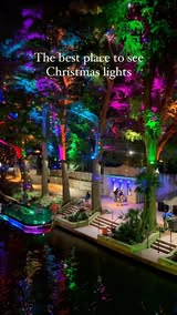 There’s nothing like strolling under a canopy of twinkling lights at the @sanantonioriverwalk 

This river is covered in lights every Christmas for the most colorful and festive stroll in @visitsanantonio! It’s one of the things I feel so prideful ab