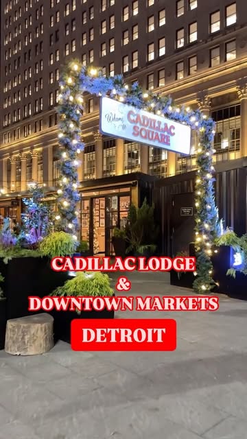 The Cadillac Lodge and Downtown Markets are back for the Holiday Season! 

It’s definitely starting to look like Christmas in downtown Detroit. This is one my favorite parts of the season and definitely something to check out. 

It’s open Wednesday t