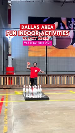 DFW Fun Indoor Things to Do in 2026 🥰

I know for me personally it’s difficult to stay active when it’s cold outside BUT there are so many fun gems in DFW that will help you stay warm & moving your body! 

Here are some of my favorites!

🎳 Bowling 