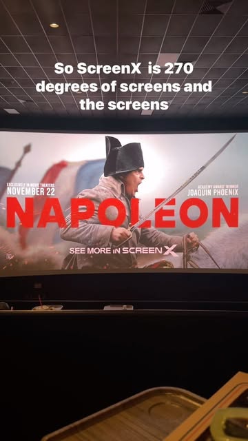 🚨Napoleon in ScreenX is OUT NOW!🚨 270 degrees of screen, what’s better than that!? 🎥

#snackthatsnacks #seemoreinscreenx #screenx #napoleonmovie #napoleon #movies #popcorn #cinemark #movietheater #dallas #dallastx #dallasfoodie #plano #planotx #pl