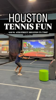 Hey Houston! @thathoustonmom here and I found a super fun brand new tennis spot that you have to check out! Whether you just want to play for fun or take lessons to improve your game, My Tennis Wall is a must try! 🎾 

My Tennis Wall has tennis simul