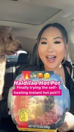 my first time trying a self-heating instant hot pot 🥵🍲🤔🔥😳🫠💕 @haidilao_us 

I got the spicy pickled veggies one and honestly wasn’t bad lol the veggies had a nice crunch and the soup was spicy but not salty! I couldn’t believe how hot the thing